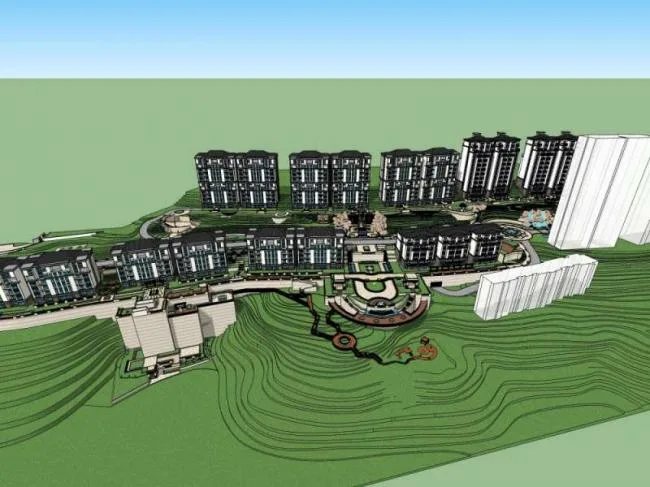 SketchUp Models for Residential Buildings: High-Rise Communities and Classical Designs