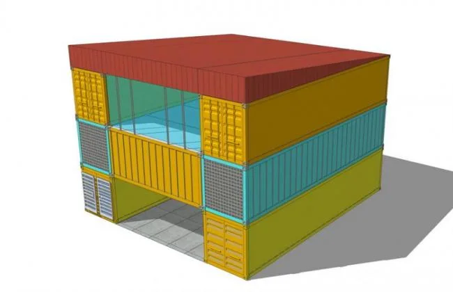 Sketchup Business Model | Container Building