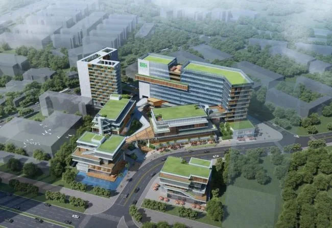 Sketchup Complex Model | Multi story high-rise mixed use, commercial complex, modern style