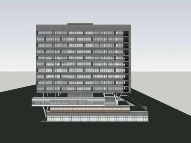 Sketchup Office Model | High rise Office Building, Modern Style