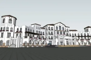SketchUp Business Model: Designing a Multi-Story Spanish-Style Clubhouse-BIM WORLD