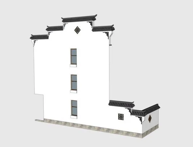 Sketchup Material Model | Huizhou Horsehead Wall Su Model Material Component