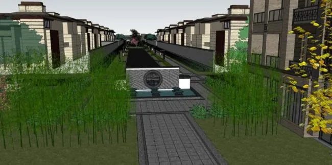 Sketchup Residential Model | High rise Residential Buildings, Modern Chinese Style