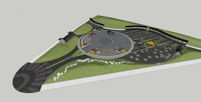 Sketchup Landscape Model | Children's Park Landscape, Modern Style