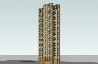 SketchUp Residential Models: High-Rise Neoclassical Apartment Buildings-BIM WORLD