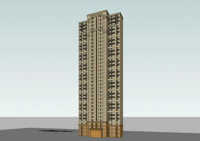 SketchUp Residential Models: High-Rise Neoclassical Apartment Buildings
