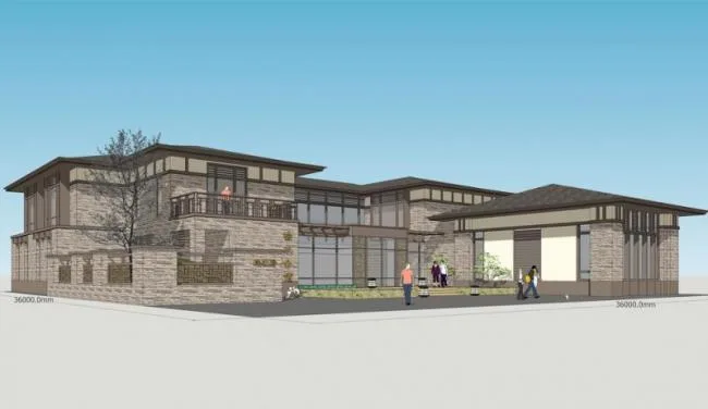 Sketchup Business Model | Elm Furniture Club, Multi story Club, New Chinese Style, Commercial Architecture