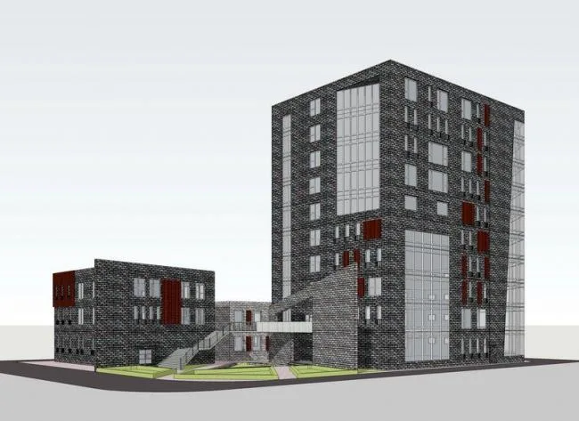 Sketchup Residential Model | Multi story Commercial and Residential Building, Residential Architecture, Modern Style