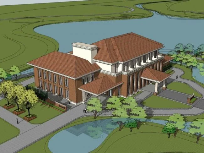 Sketchup Business Model | Multi story commercial building, modern style