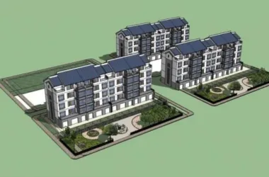 SketchUp Residential Model: Multi-Story Garden House in Modern Chinese Style-BIM WORLD