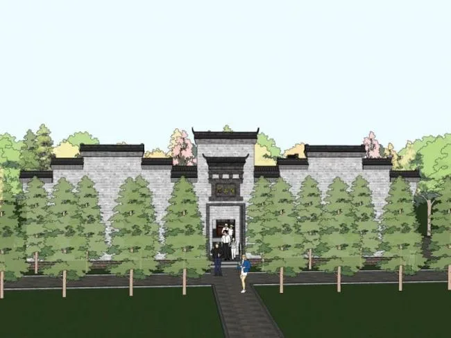 Sketchup Residential Model | Courtyard, Chinese Style