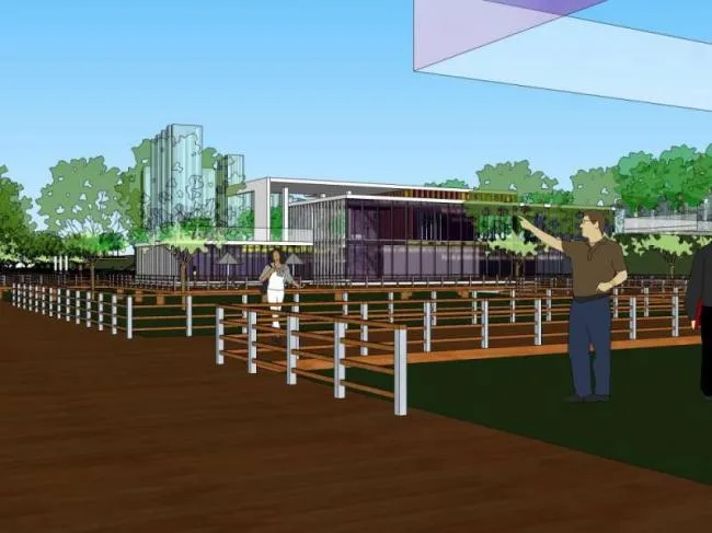 Sketchup Landscape Model | Pier Landscape, Waterfront Landscape, Modern Style
