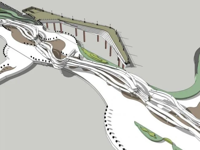 Modern Coastal Landscape Design in SketchUp