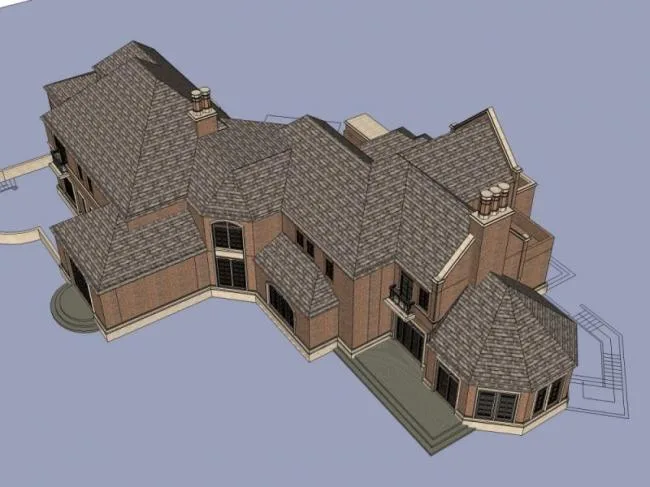 Sketchup Villa Model | Solo Villa, Modern Style