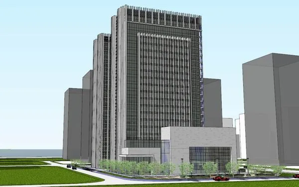Sketchup Office Model | High rise Office Building, Modern Style