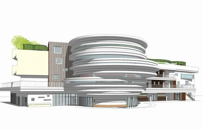 Sketchup School Model | Zizhu Kindergarten, Multi story School, Educational Architecture, Modern Style