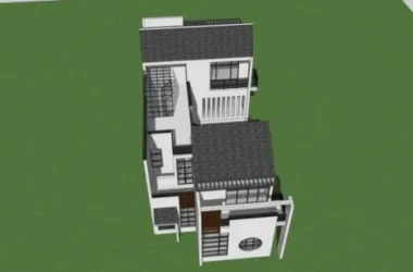 Chinese-Style Solo Villa Model in SketchUp-BIM WORLD
