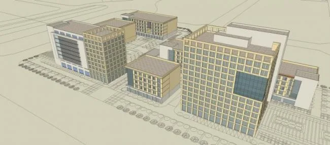 Sketchup Office Model | High rise Office Building, Modern Style