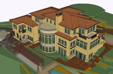 Classical Single-Family Villa Model in SketchUp-BIM WORLD