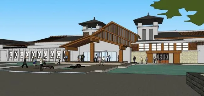 Sketchup Hotel Model | Multi story Hotel, Chinese Style