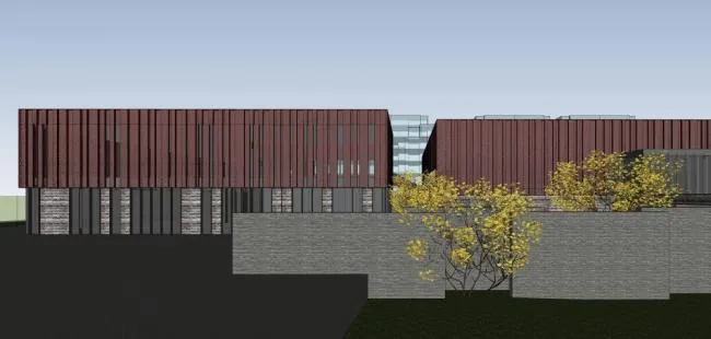 Sketchup Business Model | Multi story Commercial Sales Office, Modern Style