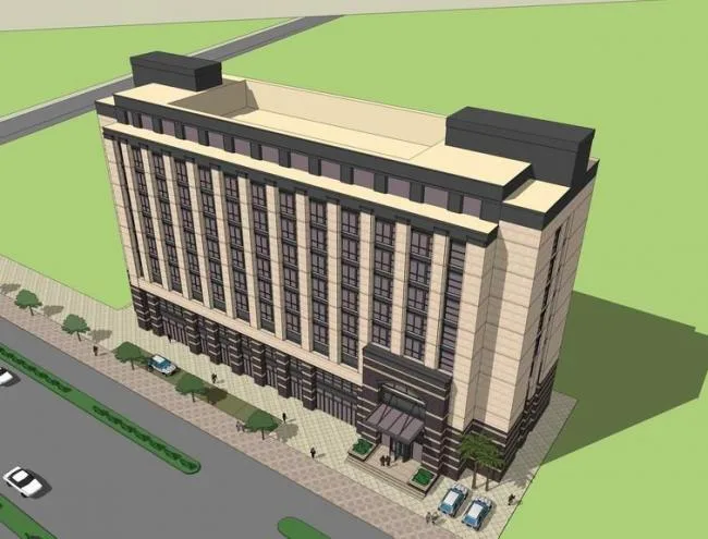 Sketchup Office Model | Multi-story Office Building, Modern Style
