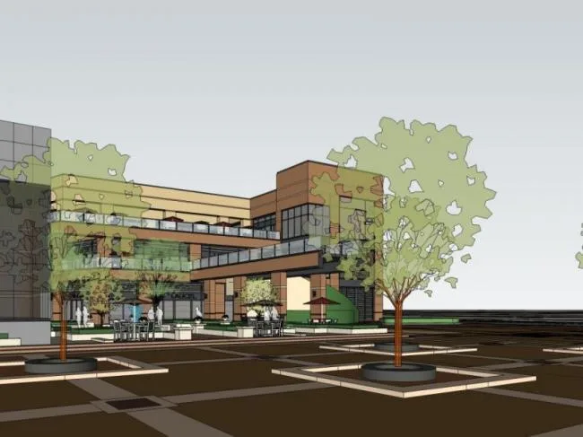 Sketchup Business Model | Multi story commercial building, modern style