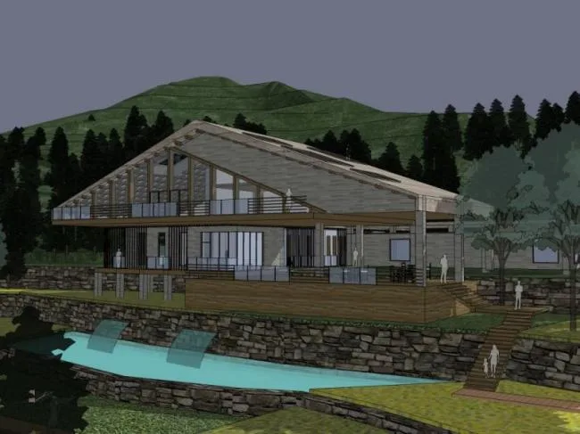 Sketchup Landscape Model | Mountain Landscape, Modern Style