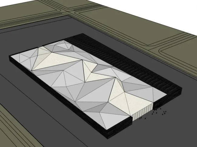 Sketchup Cultural Model | Multi story Museum, Cultural Architecture, Modern Style