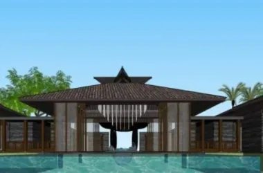 SketchUp Multi-Story Hotel Model Featuring Traditional Chinese Architecture-BIM WORLD