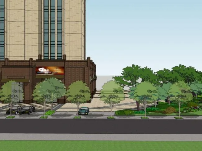 Sketchup Landscape Model | Street Landscape, Modern Style