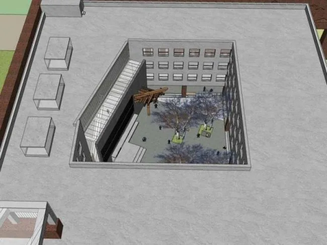 Sketchup School Model | Multi story University Architecture Institute, Campus Educational Architecture, Modern Style