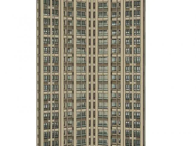 Sketchup Residential Model | Super high-rise residential building, classical style