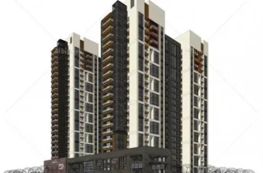 Modern Mixed-Use High-Rise: Residential Living with Ground-Floor Commercial Spaces in SketchUp-BIM WORLD