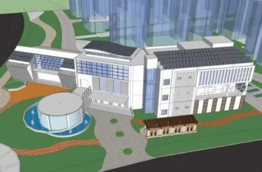SketchUp Business Model: Multi-Story Chinese-Style Clubhouse, Inn, and Commercial Building-BIM WORLD