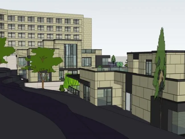 Modern Multi-Story Resort Hotel Cluster | SketchUp Model