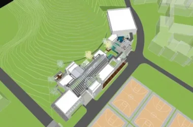 SketchUp Business Model: Modern Chinese-Style Low-Rise Clubhouse Design-BIM WORLD