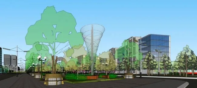 Sketchup Complex Model | High rise urban complex, commercial podium, office hotel, residential, modern style