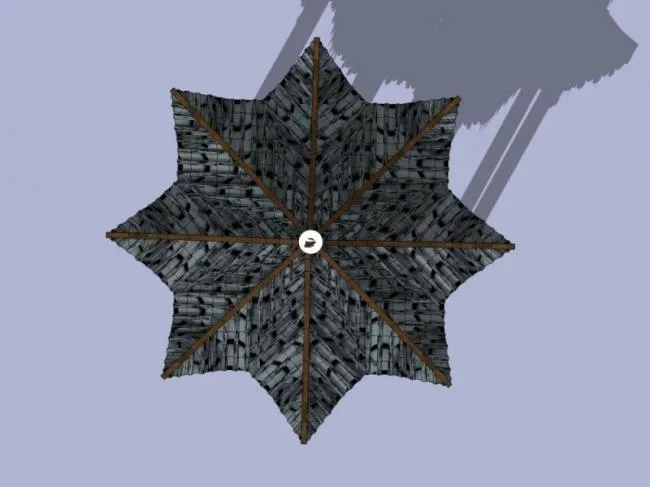 Sketchup Sketch Model | Pavilion, Chinese Style, Sketch