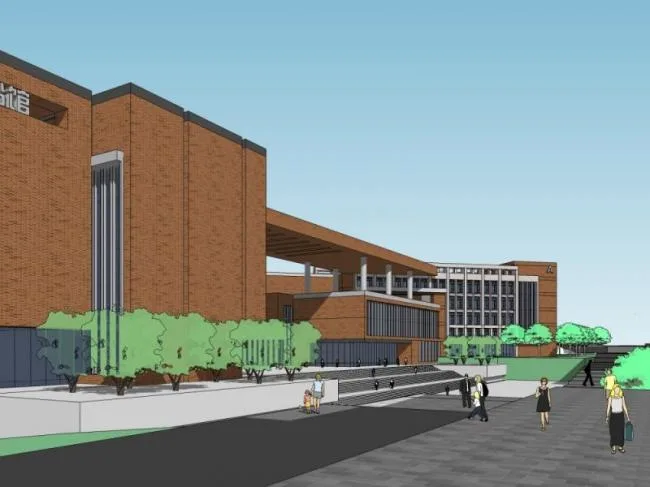 Sketchup School Model | Multi story Teaching Building School, Campus Educational Architecture, Modern Style