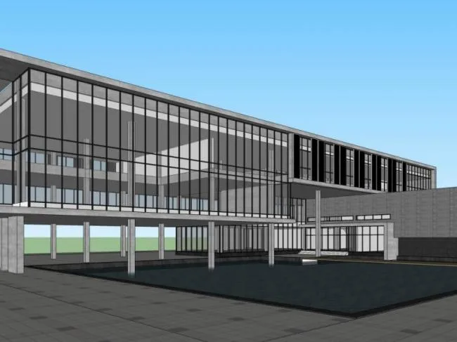 Sketchup Office Model | Multi story Office Building, Modern Style