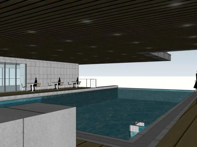 Sketchup Business Model | Multi story Clubhouse, Modern Style