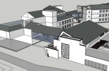 Multi-Story School Building Model | Modern Chinese-Style Educational Campus Architecture-BIM WORLD
