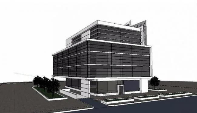 Sketchup Office Model | Multi story Office Building, Company Headquarters Office Building, Modern Style