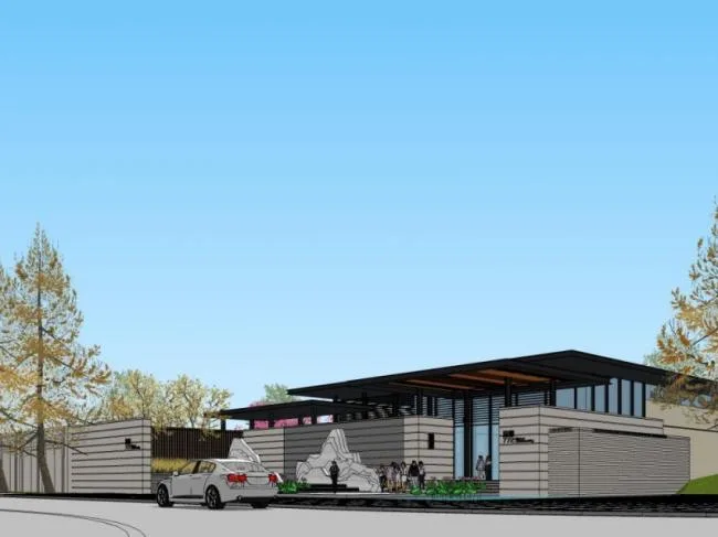 Sketchup Business Model | Low rise Sales Office, Modern Style