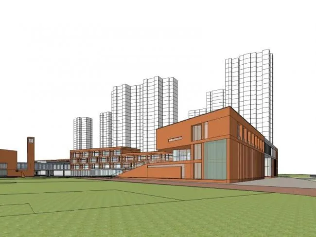 Sketchup School Model | Multi story School, Campus Educational Architecture, Modern Style