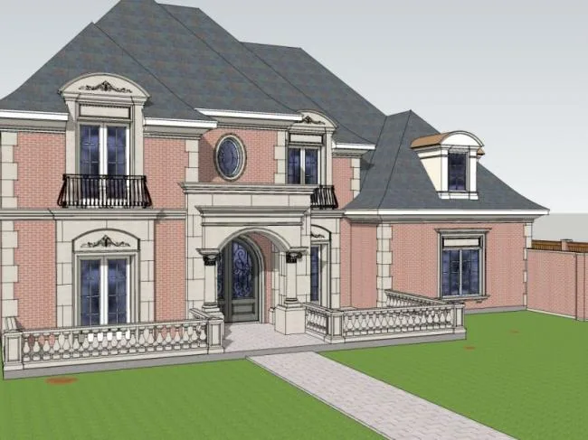 Sketchup Villa Model | Solo Villa, Modern Style