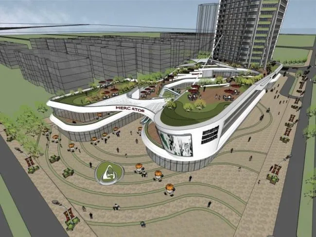 SketchUp Complex Model: Multi-Story Modern Commercial and Residential Building