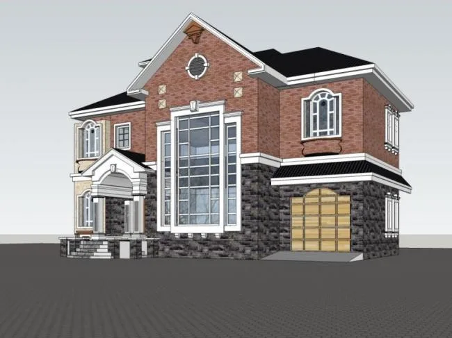 Sketchup Villa Model | Solo Villa, Modern Style