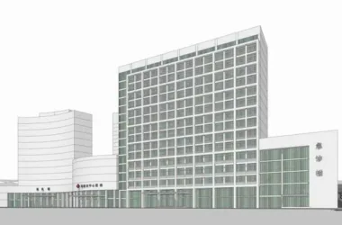 Yichang Hospital: Modern Multi-Story Medical Building SketchUp Model-BIM WORLD